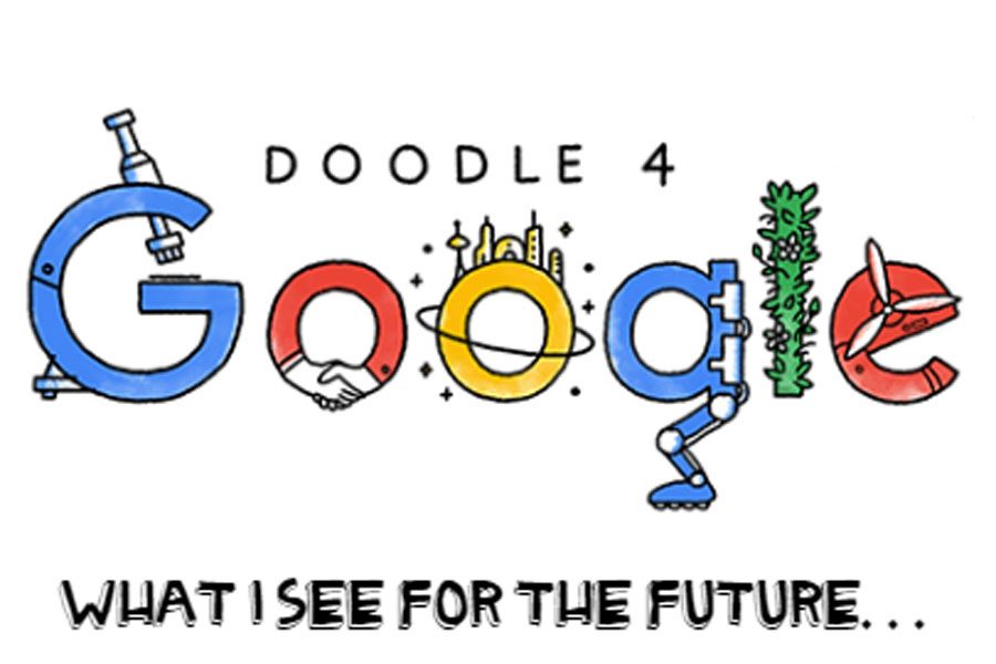 Art+students+participated+in+the+Doodle+4+Google+competition.