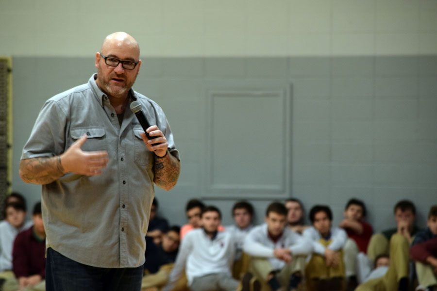 Jeff Yalden empowers students during all school assembly
