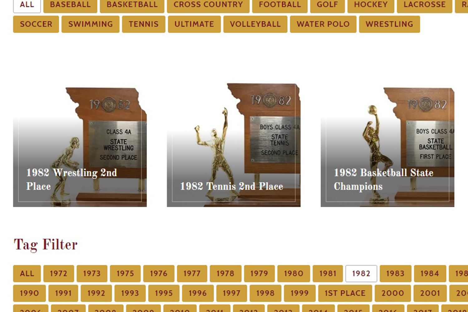 Football Trophy Room - De Smet Jesuit High School