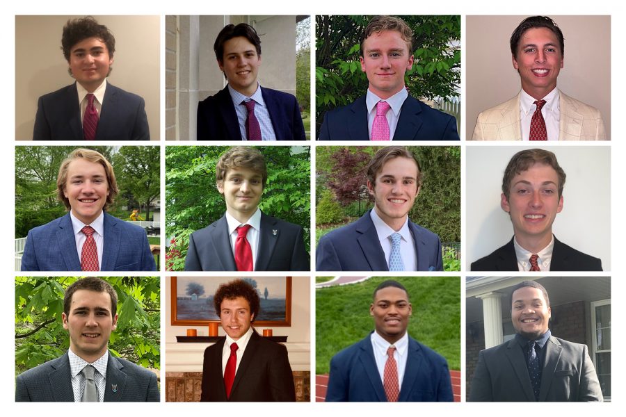 These 12 seniors were named Men of the Year by the faculty and their peers.