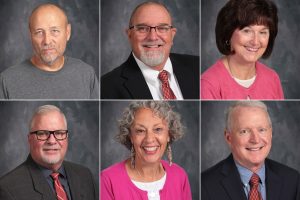 Six faculty and staff will retire at the end of the school year. They are Matt Creamer, Kurt Knoedelseder, Michele Neary, John Pukala, Linda Sodeman, and Jim Walsh.