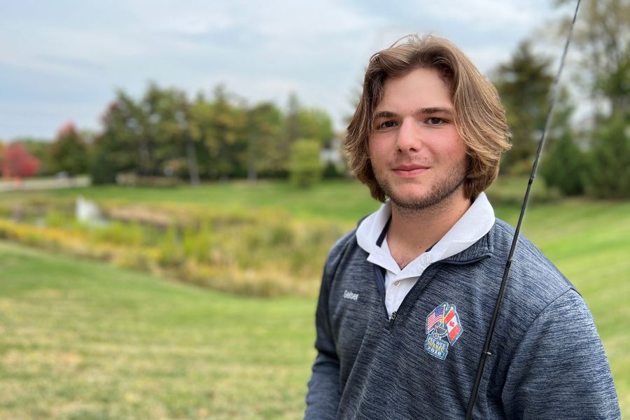 Mitch+Geiser+23+leads+the+newest+sports+team+on+campus%3A+Bass+Fishing.+He+started+the+program+in+the+spring+with+publications+adviser+Kevin+Berns.