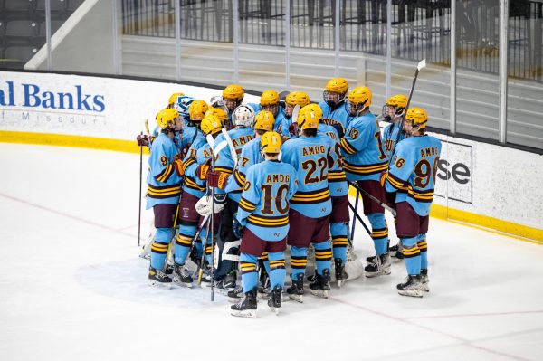 The hockey team plays Marquette for the 2024 Challenge Cup  title tonight at 8:30 at Centene Center.