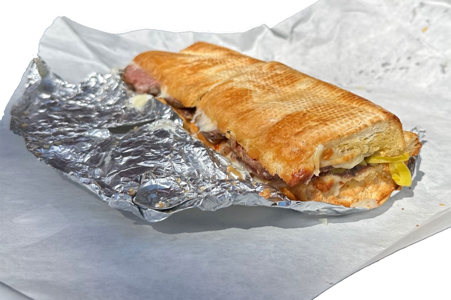 The Hot Salami sandwich from Gioias Deli