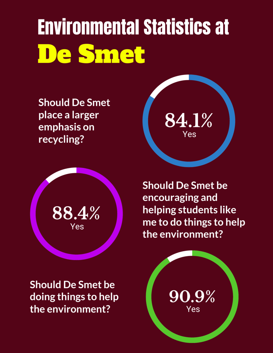 Recycling around De Smet infographic