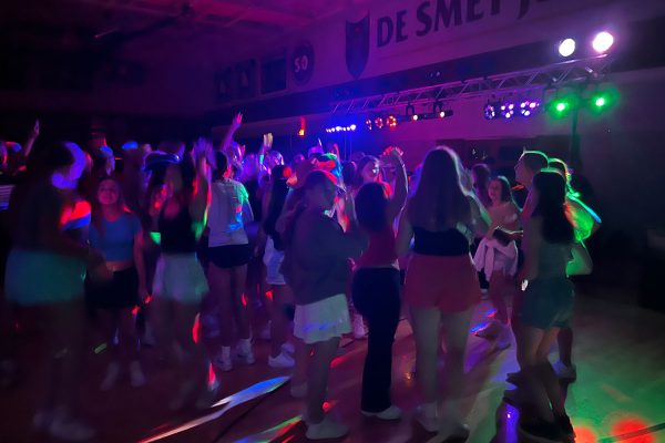 Students dance at the Back-to-School bash last year. The event is scheduled for Saturday after the Creighton Prep football game. File Photo.