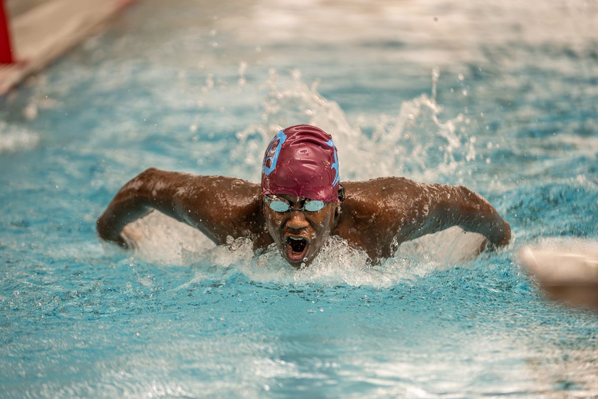 Kashi Chaudhuri '27 swims butterfly on September 18th, 2024 vs MICDS. 