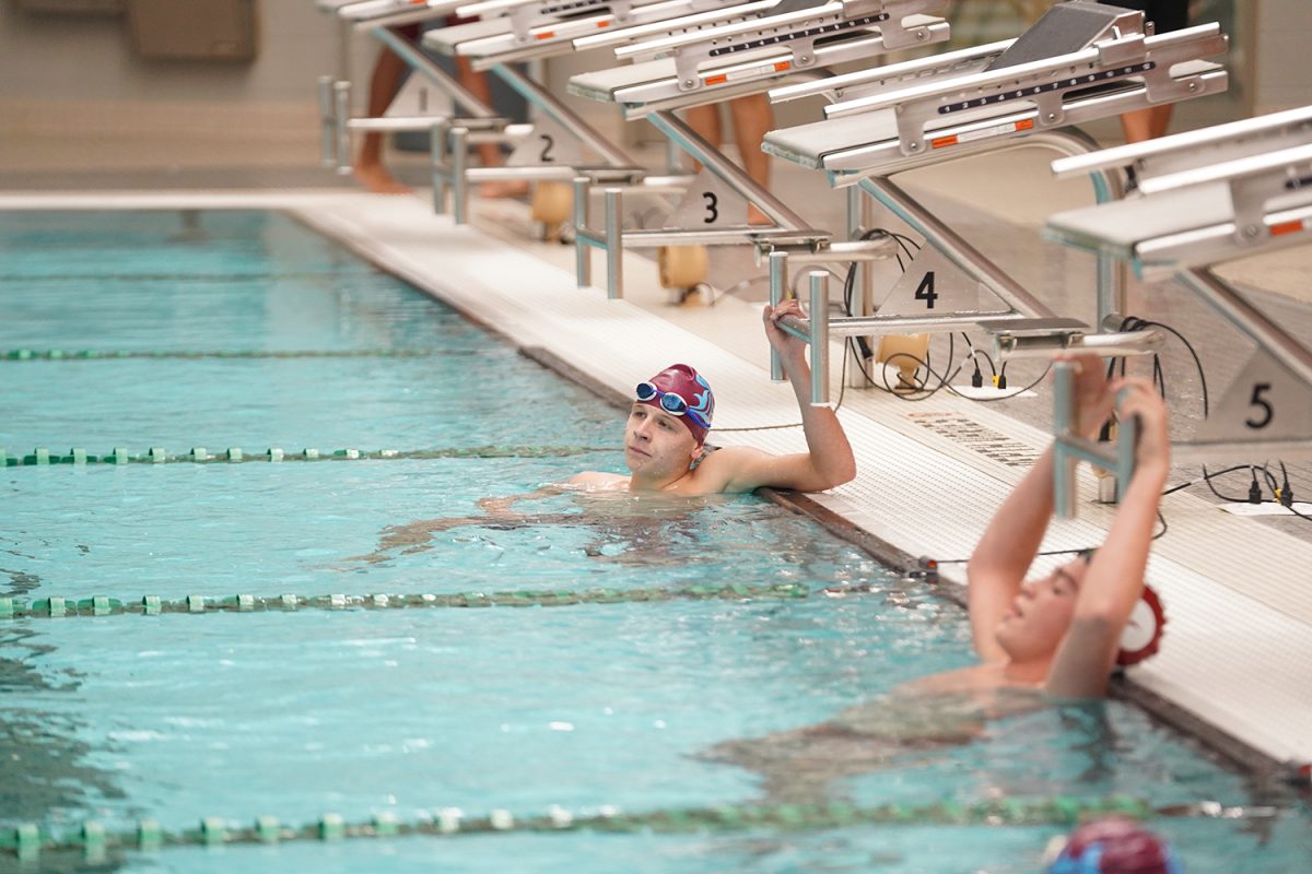 Cooper Venneman '25 after his relay on September 18th, 2024 vs MICDS. 