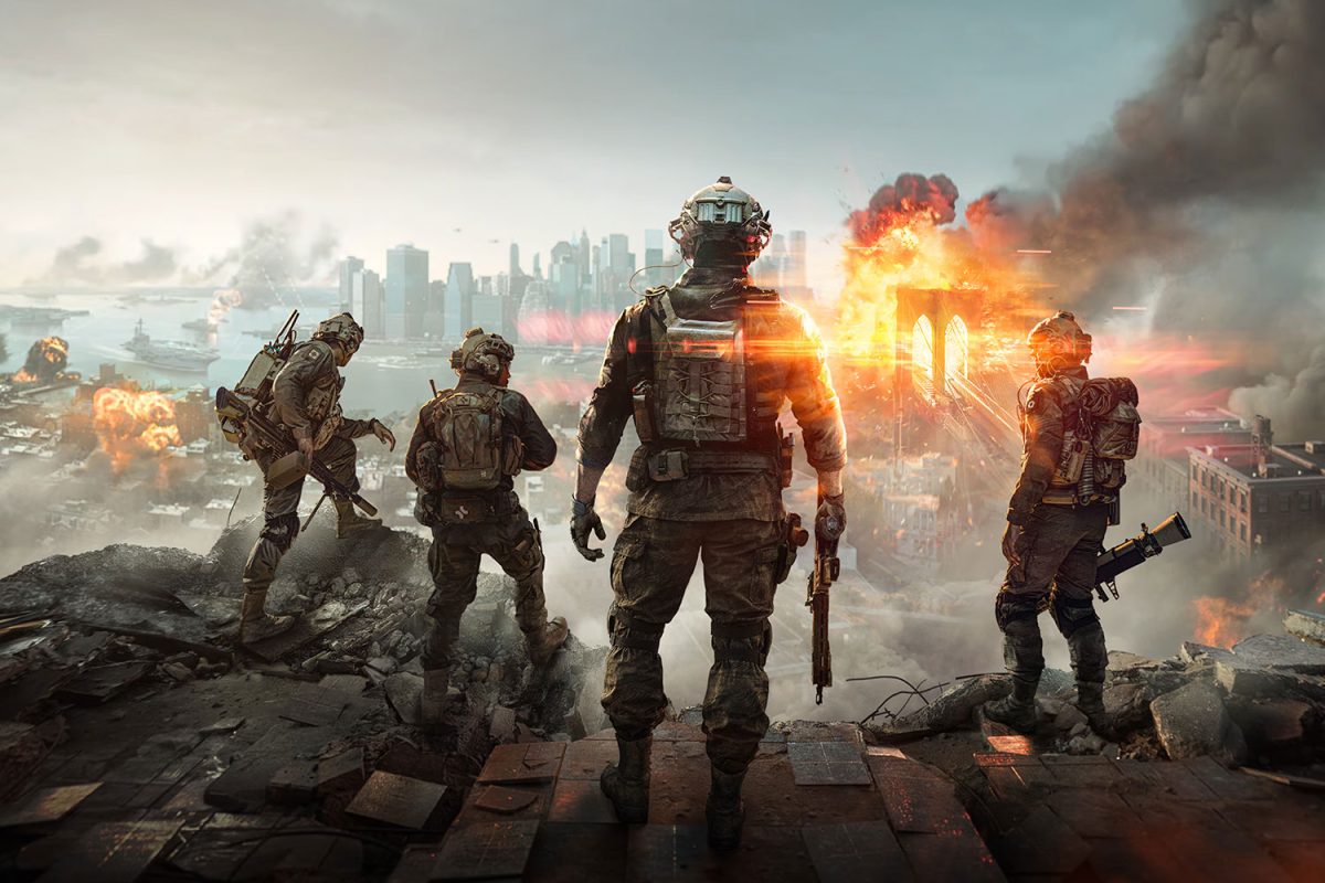 The sixth entry in EA’s popular shooter franchise features large-scale battles, new movement mechanics, and a story set in a world on the brink of war. Photo credit: Electronic Art's Inc.