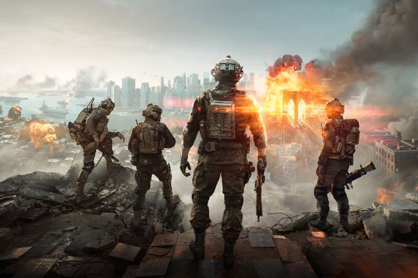 The sixth entry in EA’s popular shooter franchise features large-scale battles, new movement mechanics, and a story set in a world on the brink of war. Photo credit: Electronic Art's Inc.