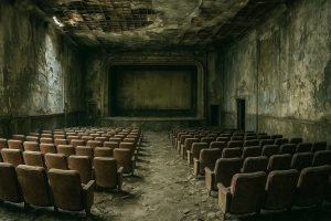 The movie theater industry is dying as it is still struggling to rebound following the pandemic. Image generated by ChatGPT5