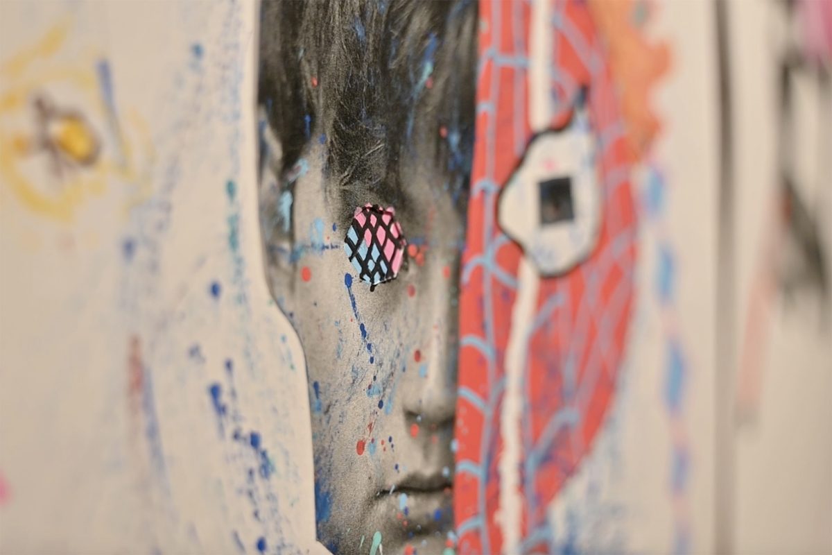 Middle School artwork from the art show on December 8th. 